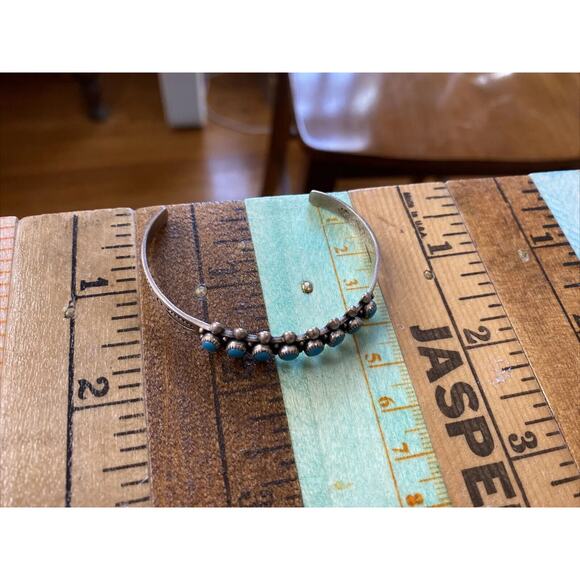 Silver and Turquoise Bracelet - Picture 15 of 16